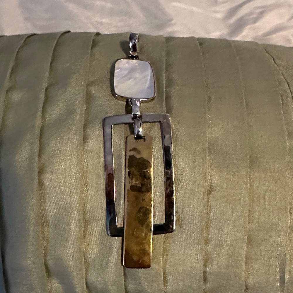 RLM Silver and Gold Geometric Pendant